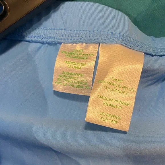 Lilly Pulitzer Luxletic Light Blue Shorts - Picture 3 of 3